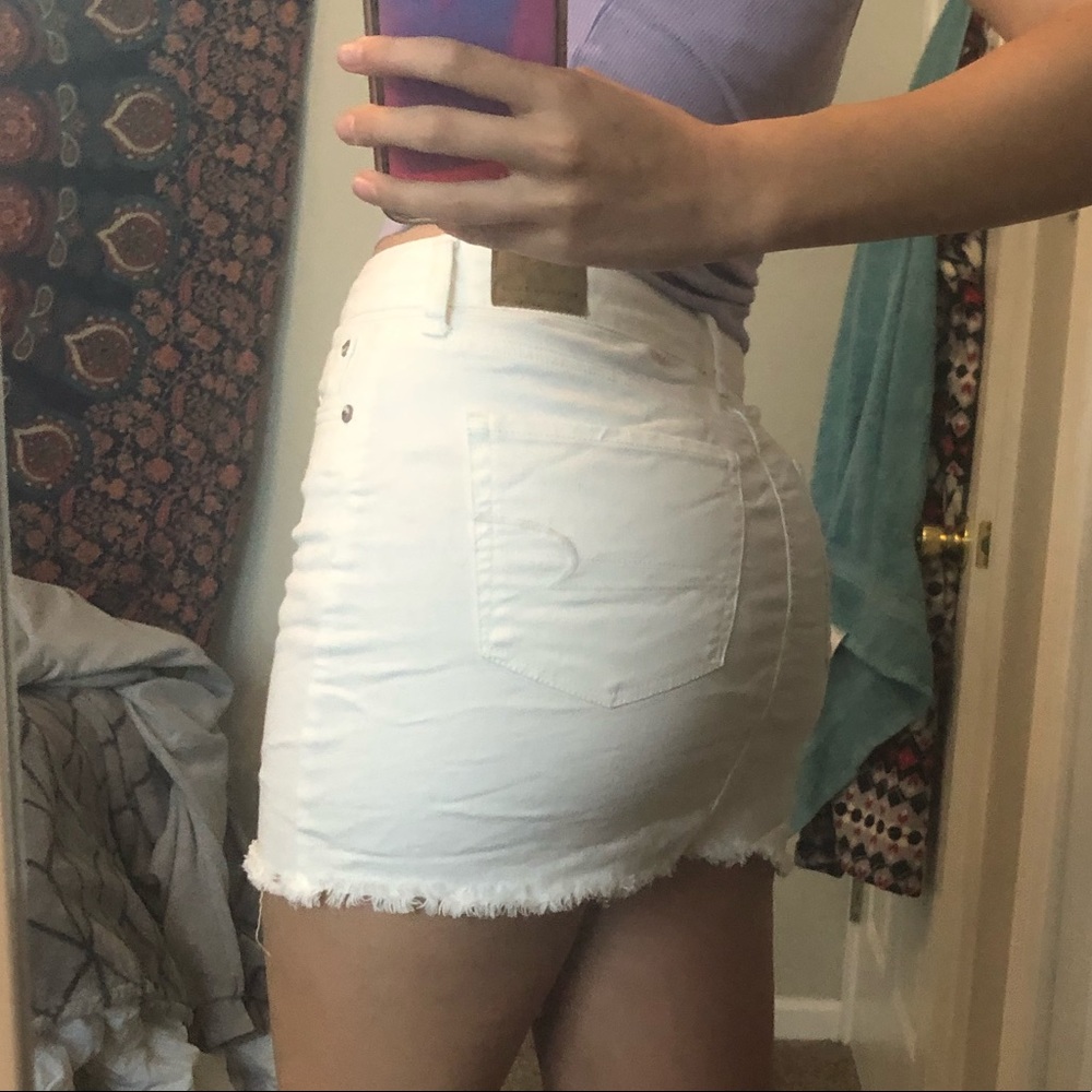 NWOT American Eagle white jean skirt - Picture 3 of 3